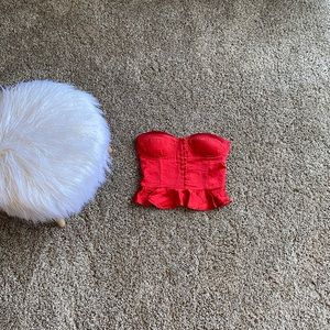 FashionNova red bustier